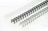 Grzbiety drutowe Argo A4 skok 3:1 4,8mm 3/16" - kolor SREBRNY