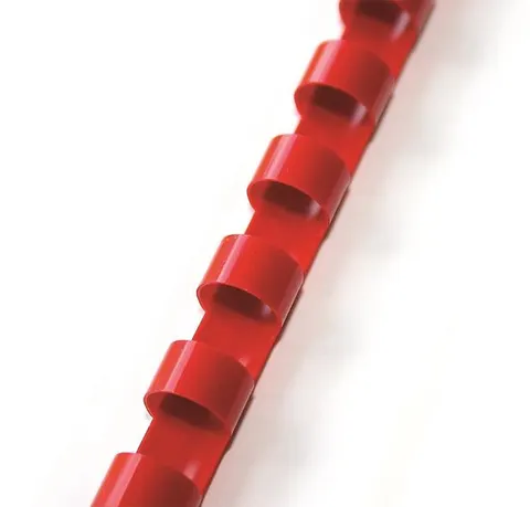 Grzbiet plastikowy 22mm/CZERWONY/50szt Argo