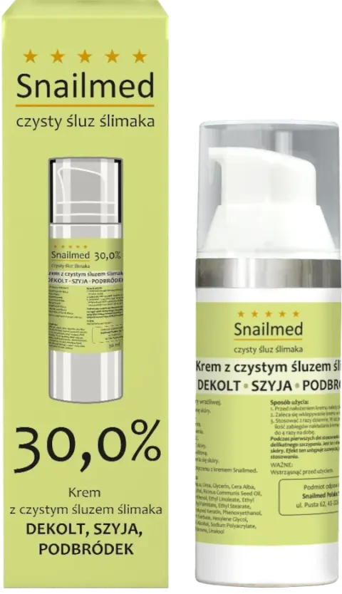 SNAILMED Krem Na Dekolt, Szyję, Podbródek - 30 ml