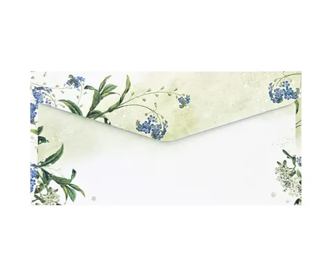 Koperta / koperty ozdobne DL NIEZAPOMINAJKI opk 10szt 120g/m2