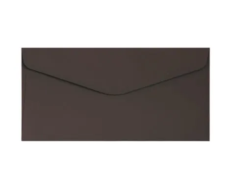 Koperta / koperty ozdobne DL GŁADKI BRĄZOWY opk 10szt 120g/m2