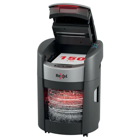 Niszczarka automatyczna Rexel ShredMax AutoFeed+ 150M ścinki 2x5mm P-5