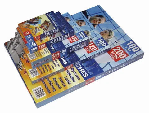 Cristal Folia do laminowania błyszcząca 80x111 mm 80 mikronów / 100szt