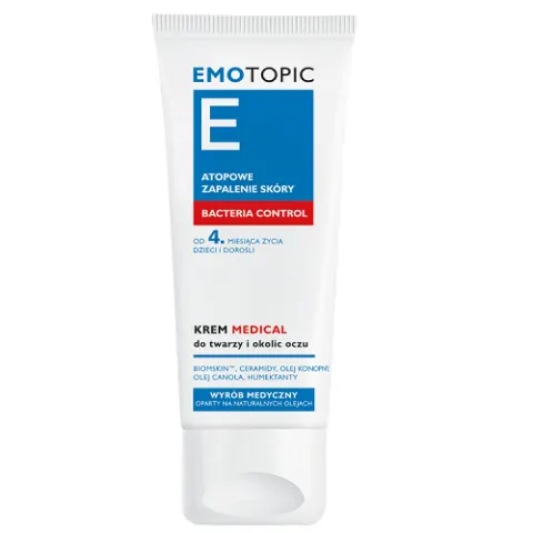 Emotopic Bacteria Control Krem Medical Do Twarzy i Okolic Oczu - 50ml