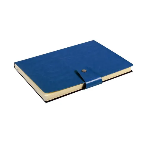 Notes Notatnik biurowy miękki gładki zamykany na zakładkę - O.NOTE Praha - 207 x 145 mm (A5) - granatowy OPUS