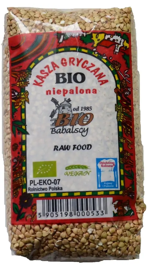 KASZA GRYCZANA NIEPALONA BIO 500 g - BIO BABALSCY