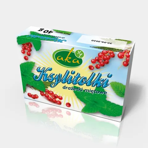 DRAŻETKI KSYLITOLKI MIĘTOWE 40 g - AKA