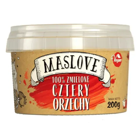 MASŁO ORZECHOWE CZTERY ORZECHY 200 g - MASLOVE