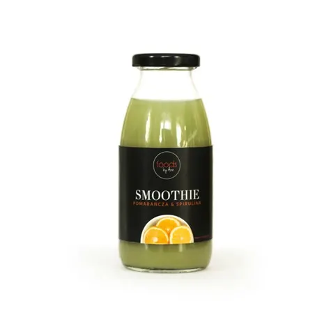 SMOOTHIE POMARAŃCZA & SPIRULINA 250ml - FOODS BY ANN