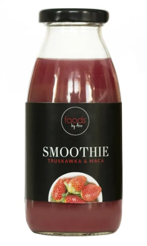 SMOOTHIE TRUSKAWKA & MACA 250 ml - FOODS BY ANN