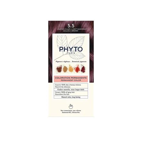 PHYTO Farba Do Włosów PHYTOCOLOR 5.5 Jasny Mahoniowy Brąz