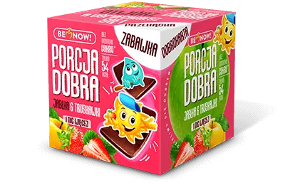 KOSTKA JABŁKOWO-TRUSKAWKOWA 16 g - BE NOW