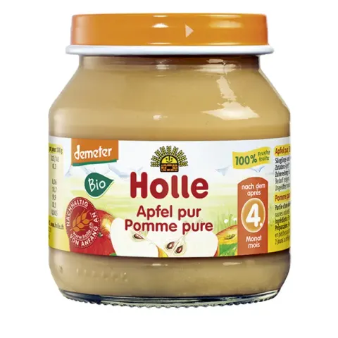 DANIE DLA DZIECI JABŁKO BIO 125 g - HOLLE