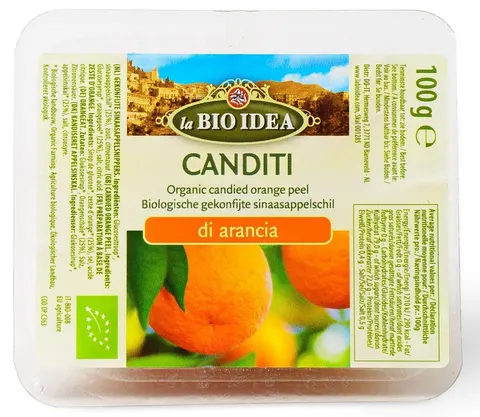 SKÓRKA POMARAŃCZY KANDYZOWANA BIO 100 g - LA BIO IDEA