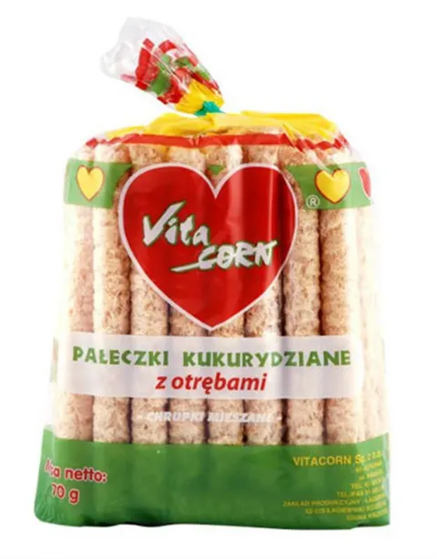 Pałeczki kukurydziane z otrębami 70 g Vitacorn