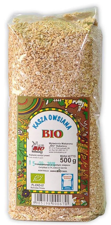 KASZA OWSIANA BIO 500 g - BIO BABALSCY