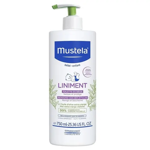MUSTELA Liniment Emulsja oczyszczająca skórę pod pieluszką 750 ml