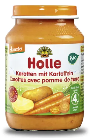 DANIE DLA DZIECI MARCHEW ZIEMNIAK 190 g - HOLLE