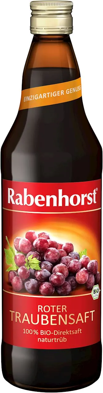 SOK Z CZERWONYCH WINOGRON NFC BIO 750 ml - RABENHORST