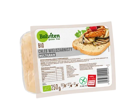 CHLEB WIELOZIARNISTY BEZGLUTENOWY BIO 250 g - BALVITEN