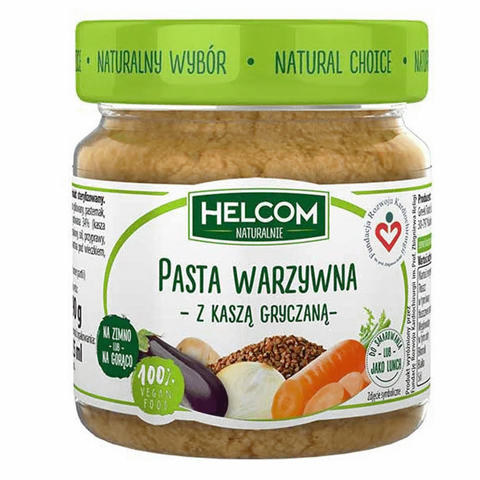 PASTA WARZYWNA Z KASZĄ GRYCZANĄ 190 g - HELCOM NATURALNIE