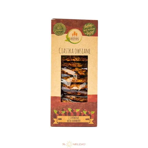 CIASTKA OWSIANE Z ŻURAWINĄ 150 g - IRENKI
