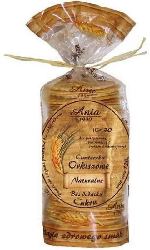CIASTECZKA ORKISZOWE ŚMIETANKOWE BEZ CUKRU 120 g - BIO ANIA