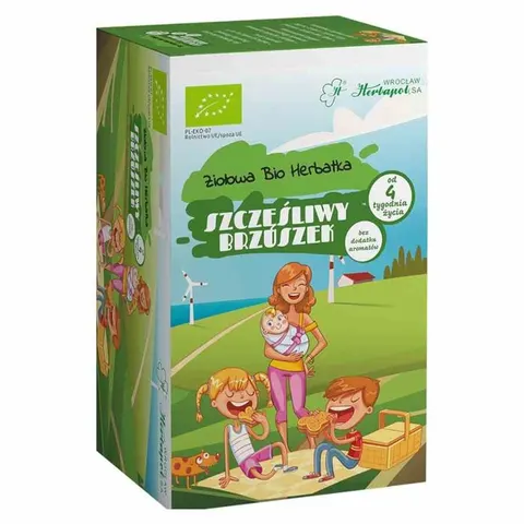 HERBATKA SZCZĘŚLIWY BRZUSZEK BIO 40 g - HERBAPOL