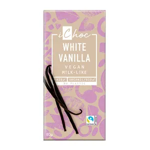 ICHOC TABLICZKA BIAŁA Z WANILIĄ BIO 80 g - ICHOC (VIVANI)