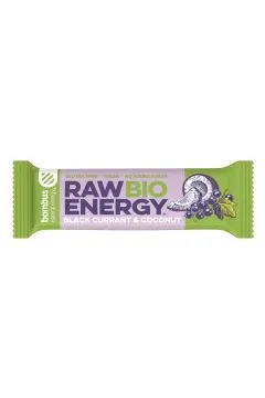 Baton RAW ENERGY czarna porzeczka-kokos b/g 50g
