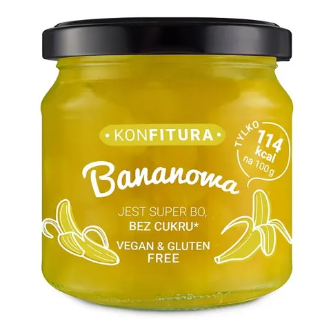 KONFITURA BANANOWA BEZ CUKRU 190G DEVALDANO