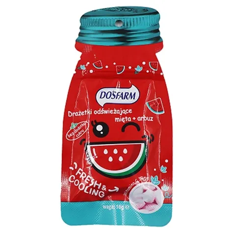 DRAŻETKI ARBUZ-MIĘTA 16G DOSFARM