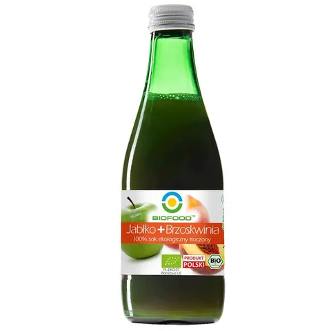 SOK BRZOSKWINIOWO - JABŁKOWY NFC BEZGLUTENOWY BIO FOOD