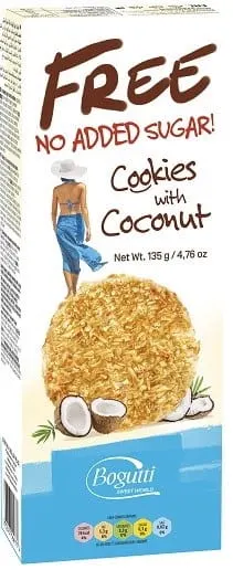 Ciasteczka z kokosem B/C 135 g BOGUTTI