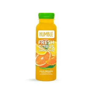 SMOOTHIE JABŁKO - POMARAŃCZA - MANDARYNKA - CYTRYNA - COLD PRESSED 250 ml - HUMBLE