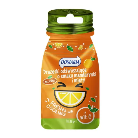 DRAŻETKI MANADARYNKA-MIĘTA 16G DOSFARM
