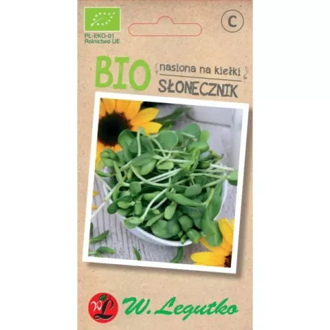 NASIONA NA KIEŁKI SŁONECZNIK BIO 10G LEGUTKO