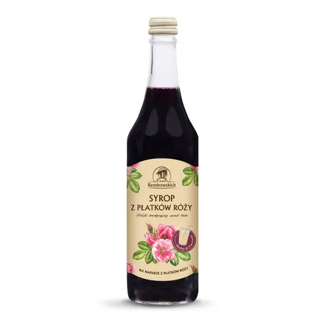 SYROP Z PŁATKÓW RÓŻY 500 ml - REMBOWSCY