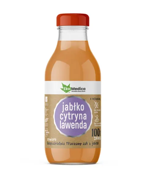 SOK JABŁKO CYTRYNA LAWENDA 300ML EKAMEDICA