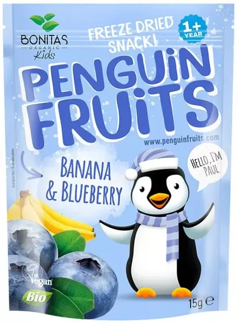 LIOFILIZOWANY BANAN I JAGODA BIO 15G BONITAS ORGAN