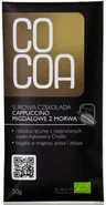 CZEKOLADA SUROWA CAPPUCCINO MIGDAŁ Z MORWĄ BIO 50g