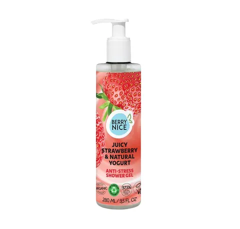 ŻEL POD PRYSZNIC TRUSKAWKA-JOGURT 280ML BERRY NICE