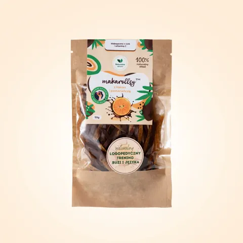 MAKAROLLSY KAKAO-POMARAŃCZA 50G NATURALNIE ZDROWI