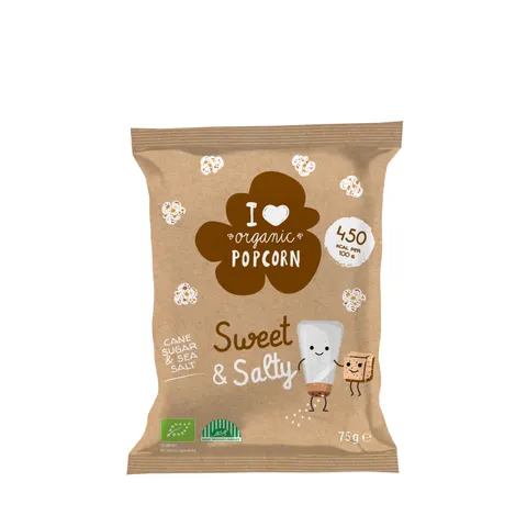 POPCORN SŁODKO-SŁONY BIO 75G