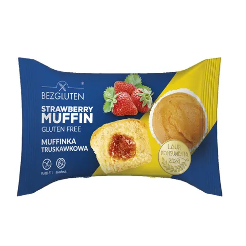 MUFFINKA TRUSKAWKOWA B/G 60G BEZGLUTEN