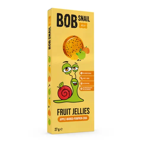 BOB SNAIL GALARETKA JABŁKO MANGO DYNIA CHIA 27G