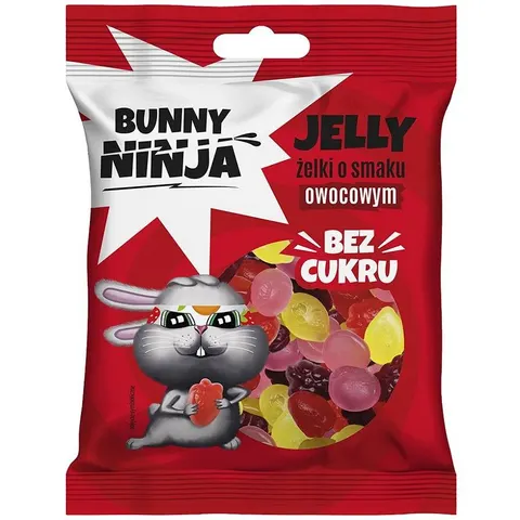 BUNNY NINJA FRUIT ŻELKI OWOCE B/C 75G