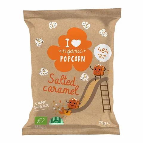 HOPI POPI POPCORN SŁONY KARMEL BIO 75G