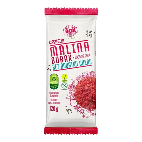 CIASTKA MALINA, BURAK, CHIA B/C 120G FRANK&OLI