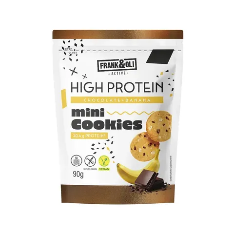 MINI CIASTECZKA PROTEINOWE CZEKOL-BANAN 90G FRANK&OLI